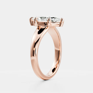 Oval Three Stone Lab Grown Diamond Engagement Ring
