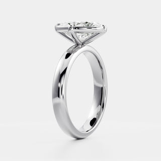Oval Three Stone Lab Grown Diamond Engagement Ring