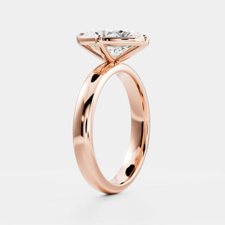 Oval Three Stone Lab Grown Diamond Engagement Ring