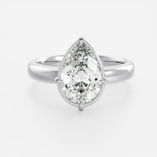 Oval Three Stone Lab Grown Diamond Engagement Ring