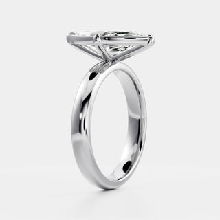 Oval Three Stone Lab Grown Diamond Engagement Ring