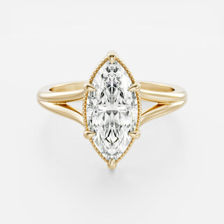 Oval Three Stone Lab Grown Diamond Engagement Ring