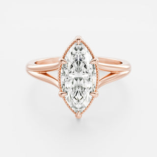 Oval Three Stone Lab Grown Diamond Engagement Ring