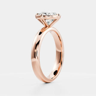 Oval Three Stone Lab Grown Diamond Engagement Ring