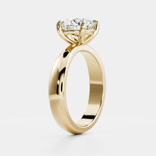 Oval Three Stone Lab Grown Diamond Engagement Ring