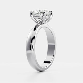 Oval Three Stone Lab Grown Diamond Engagement Ring