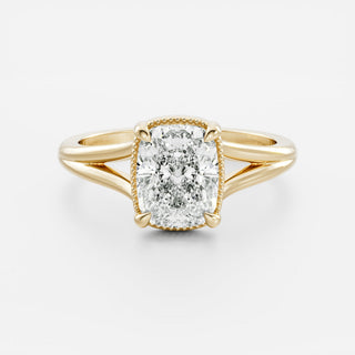 Oval Three Stone Lab Grown Diamond Engagement Ring