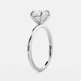 Oval Three Stone Lab Grown Diamond Engagement Ring