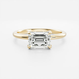 Oval Three Stone Lab Grown Diamond Engagement Ring