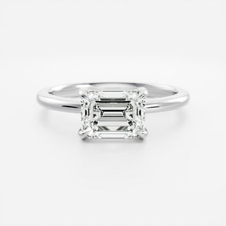 Oval Three Stone Lab Grown Diamond Engagement Ring