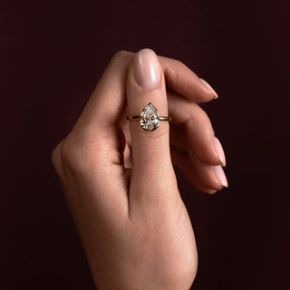 Oval Three Stone Lab Grown Diamond Engagement Ring