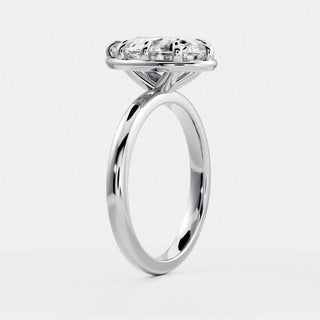 Oval Three Stone Lab Grown Diamond Engagement Ring