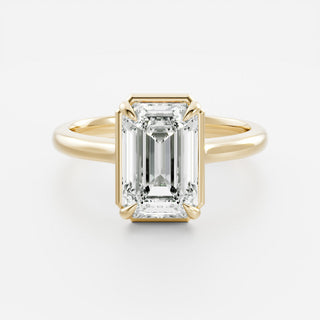 Oval Three Stone Lab Grown Diamond Engagement Ring