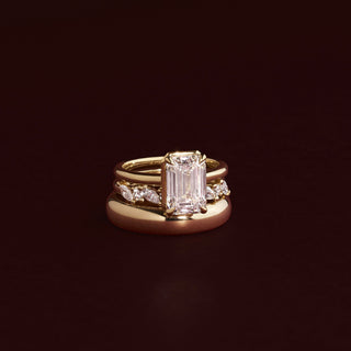 Oval Three Stone Lab Grown Diamond Engagement Ring