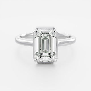 Oval Three Stone Lab Grown Diamond Engagement Ring
