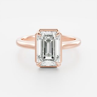 Oval Three Stone Lab Grown Diamond Engagement Ring
