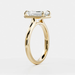 Oval Three Stone Lab Grown Diamond Engagement Ring