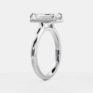 Oval Three Stone Lab Grown Diamond Engagement Ring