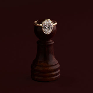 Oval Three Stone Lab Grown Diamond Engagement Ring