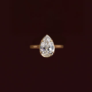 Oval Three Stone Lab Grown Diamond Engagement Ring