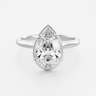 Oval Three Stone Lab Grown Diamond Engagement Ring