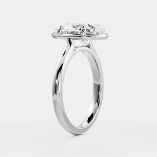 Oval Three Stone Lab Grown Diamond Engagement Ring
