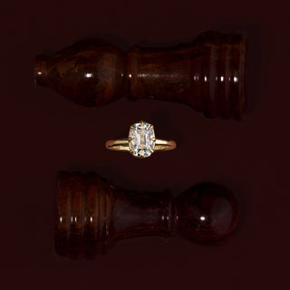 Oval Three Stone Lab Grown Diamond Engagement Ring