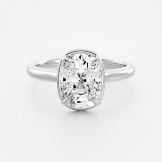 Oval Three Stone Lab Grown Diamond Engagement Ring