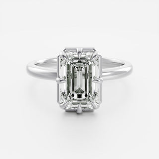 Oval Three Stone Lab Grown Diamond Engagement Ring