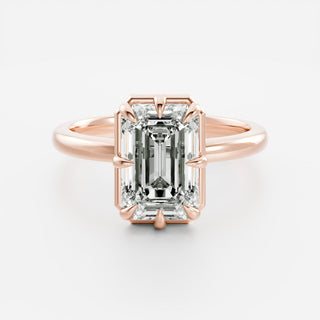 Oval Three Stone Lab Grown Diamond Engagement Ring