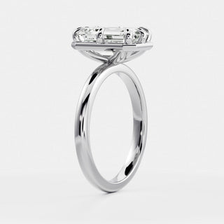 Oval Three Stone Lab Grown Diamond Engagement Ring