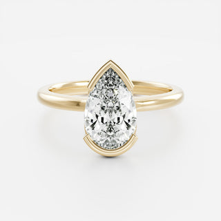 Oval Three Stone Lab Grown Diamond Engagement Ring