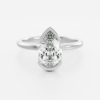 Oval Three Stone Lab Grown Diamond Engagement Ring