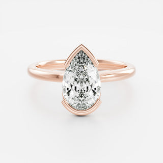 Oval Three Stone Lab Grown Diamond Engagement Ring