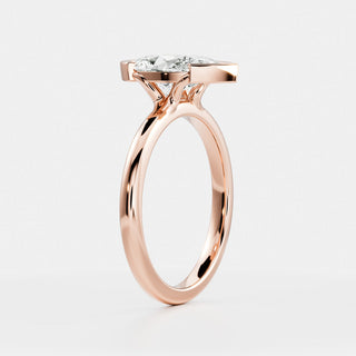 Oval Three Stone Lab Grown Diamond Engagement Ring