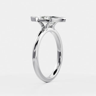 Oval Three Stone Lab Grown Diamond Engagement Ring