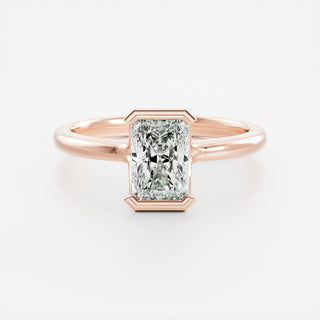 Oval Three Stone Lab Grown Diamond Engagement Ring