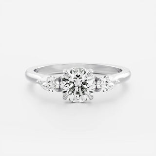 Oval Three Stone Lab Grown Diamond Engagement Ring