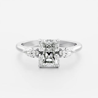 Oval Three Stone Lab Grown Diamond Engagement Ring