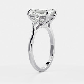 Oval Three Stone Lab Grown Diamond Engagement Ring