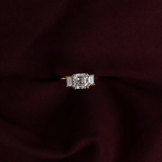 Oval Three Stone Lab Grown Diamond Engagement Ring