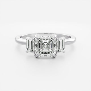 Oval Three Stone Lab Grown Diamond Engagement Ring