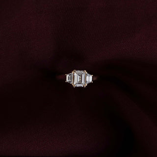 Oval Three Stone Lab Grown Diamond Engagement Ring