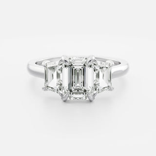 Oval Three Stone Lab Grown Diamond Engagement Ring