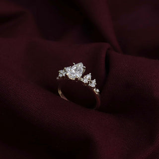 Oval Three Stone Lab Grown Diamond Engagement Ring