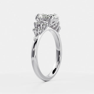 Oval Three Stone Lab Grown Diamond Engagement Ring