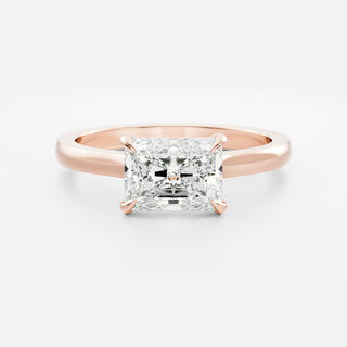 Oval Three Stone Lab Grown Diamond Engagement Ring