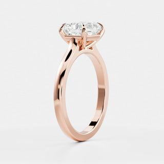 Oval Three Stone Lab Grown Diamond Engagement Ring
