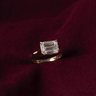Oval Three Stone Lab Grown Diamond Engagement Ring