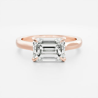 Oval Three Stone Lab Grown Diamond Engagement Ring